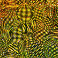 Holographic Square Dots Ball Pattern Spandex Fabric