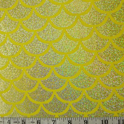 Holographic Mermaid Scale Spandex Fabric (SDK12113D)