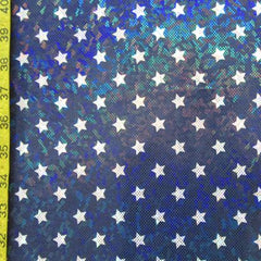 Holographic Shattered Glass Pattern Spandex Fabric