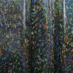 Solid Color Holographic Shattered Glass Spandex Fabric