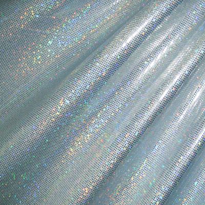 Holographic Foil Dot Stretch Spandex Fabric