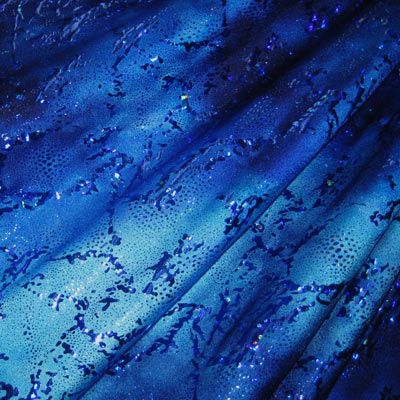 Holographic Seascape Spandex Fabric