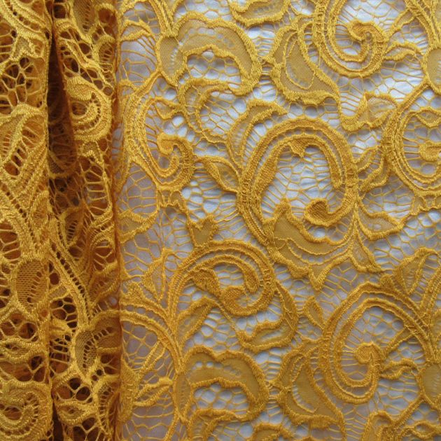Stretch Paisley Lace Fabric