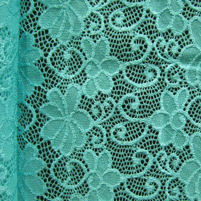 Premium Floral Stretch Lace Fabric