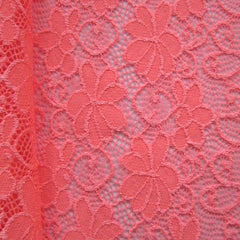 Premium Floral Stretch Lace Fabric