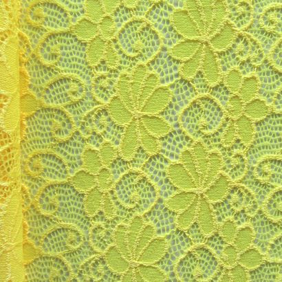 Premium Floral Stretch Lace Fabric