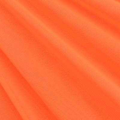 Neon Orange Solid Nylon Mesh Fabric (Sheer Mesh)