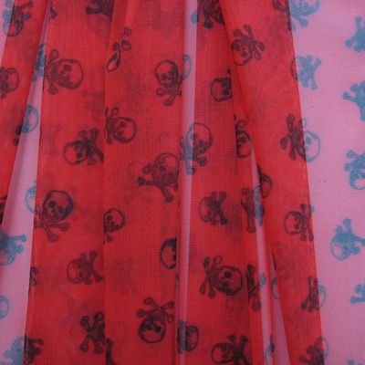 Premium Printed Mesh Fabric with Unique Geometric Patterns