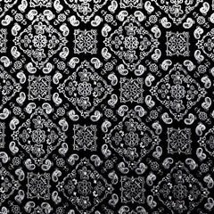 Metallic Bandana Print Spandex Fabric