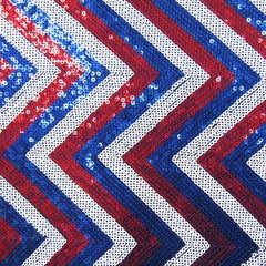 Zigzag, Red /Blue/ Silver