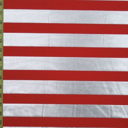 Metallic Stripes Spandex Fabric