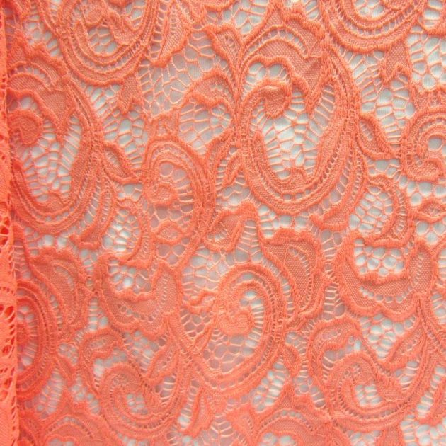 Stretch Paisley Lace Fabric - LG50163