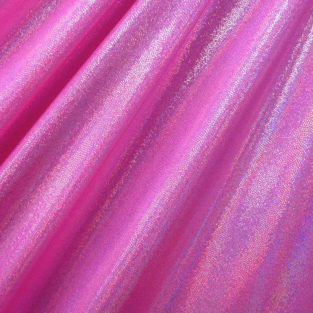 Solid Color Mirror Dot Foil Spandex Fabric