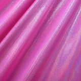 Solid Color Mirror Dot Foil Spandex Fabric