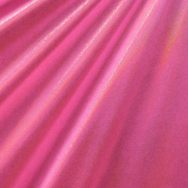 Solid Color Mirror Dot Foil Spandex Fabric
