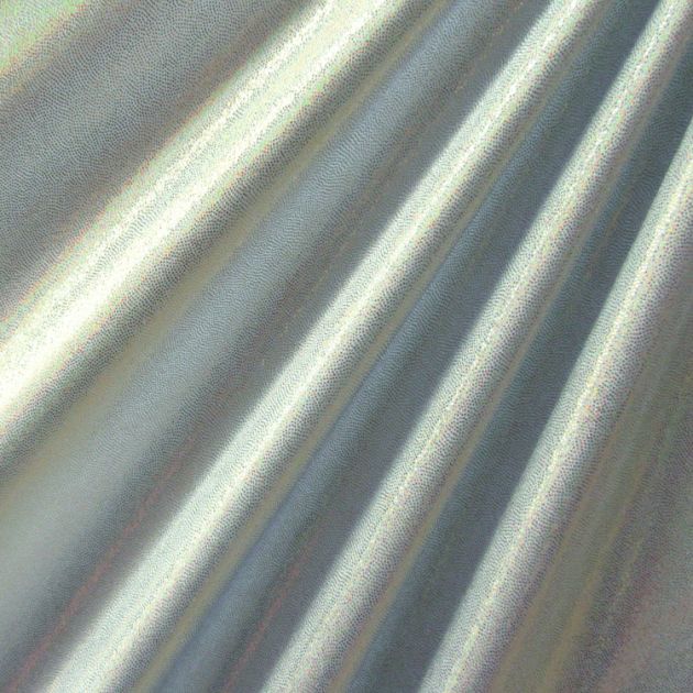 Solid Color Mirror Dot Foil Spandex Fabric