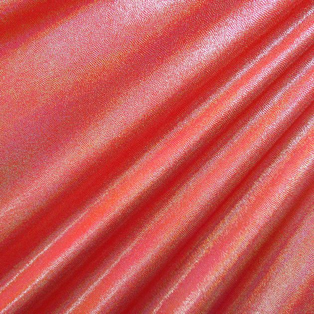 Solid Color Mirror Dot Foil Spandex Fabric