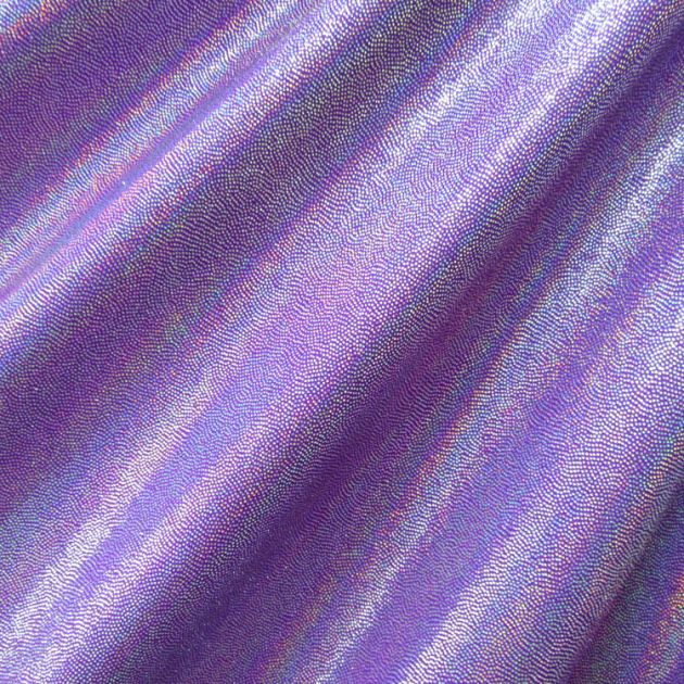 Solid Color Mirror Dot Foil Spandex Fabric