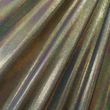 Solid Color Mirror Dot Foil Spandex Fabric