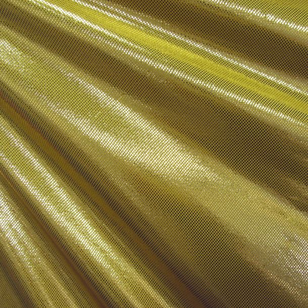 Metallic Laser Foil Dots Spandex Fabric