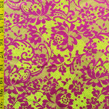 Botanical Green Leaf Print Cotton Fabric
