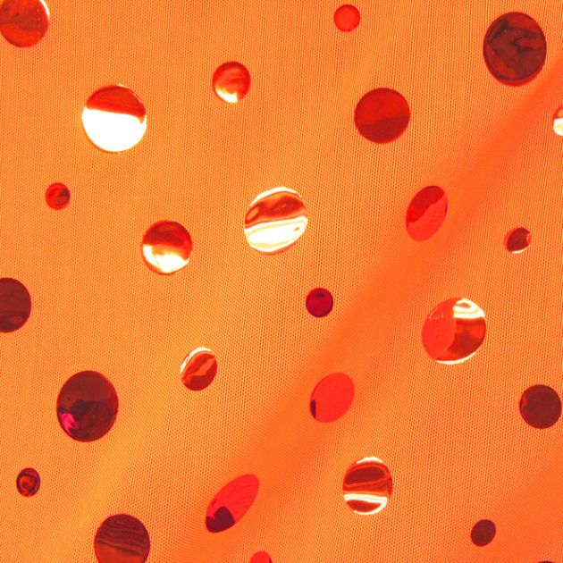 Novelty Foil Dot Mesh Fabric