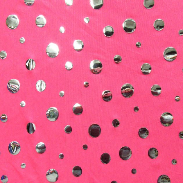 Novelty Foil Dot Mesh Fabric