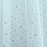Foil Dot Mesh Fabric with Glitter Finish