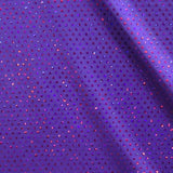 Hologram Reflective Stretch Fabric - 95% Polyester 5% Spandex Performance Material