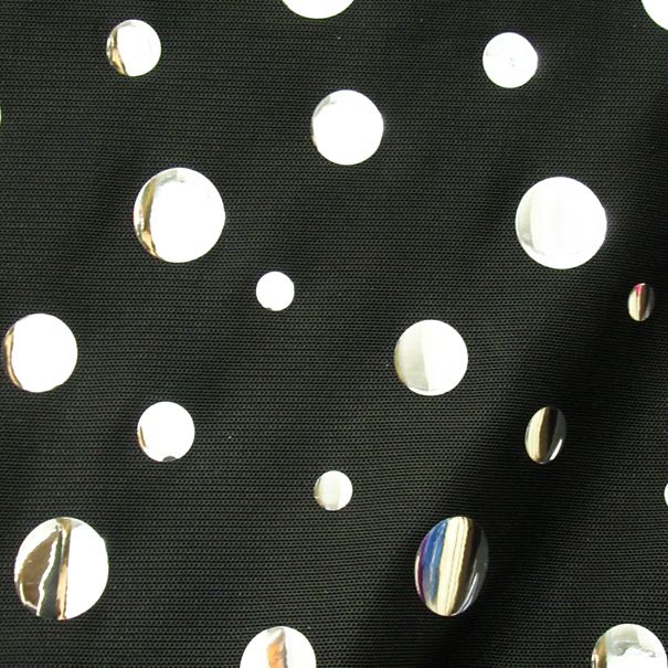 Novelty Foil Dot Mesh Fabric