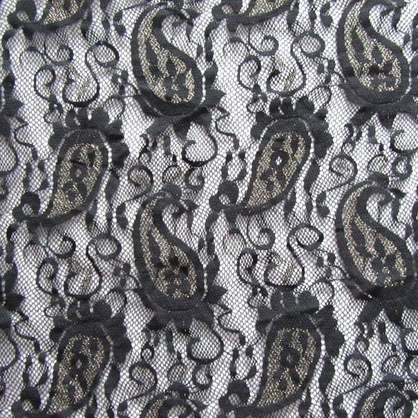 Stretch Paisley Lace Fabric