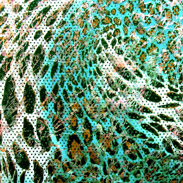 Holographic Small Mermaid Spandex Fabrics - Leopard Skin