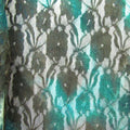 Handcrafted Tie-Dyed Delicate Floral Lace Fabric