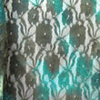 Handcrafted Tie-Dyed Delicate Floral Lace Fabric