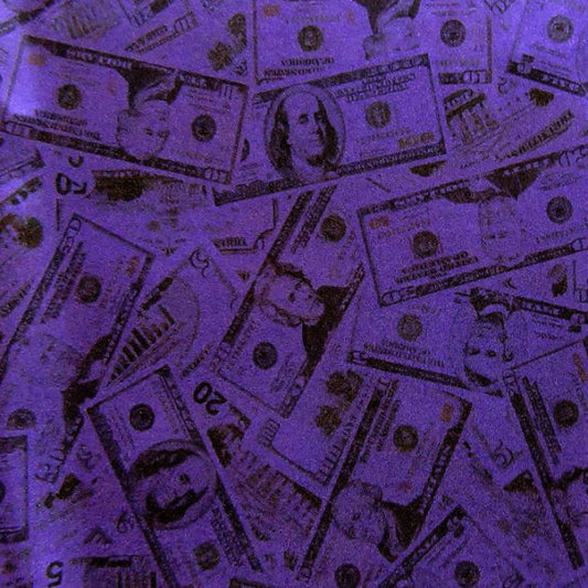 Premium Cotton Fabric with Money Print Pattern