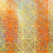 Holographic Square Pattern Spandex Fabric - Shattered Glass Design