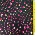 Metallic Stars Collection: Shimmering Celestial Fabric Series