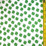 Four Leaf Clovers Print Spandex Fabric