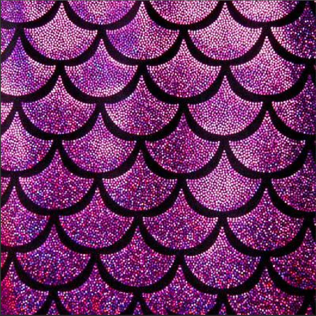 Holographic Mermaid Scale Spandex Fabric