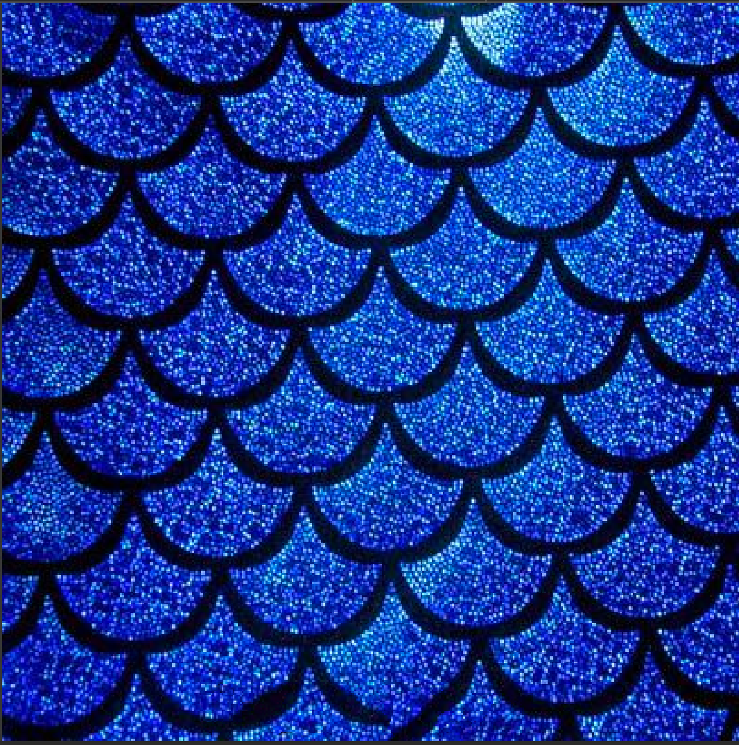 Holographic Mermaid Scale Spandex Fabric