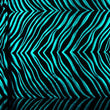 Metallic Zebra Print Fabric - Black and Silver