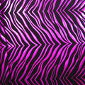 Metallic Zebra Print Fabric - Black and Silver