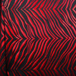 Metallic Zebra Print Fabric - Black and Silver