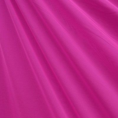 Cerise Solid Nylon Mesh Fabric (Sheer Mesh)
