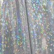 Solid Color Holographic Shattered Glass Spandex Fabric