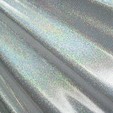 Holographic Foil Dot Stretch Spandex Fabric