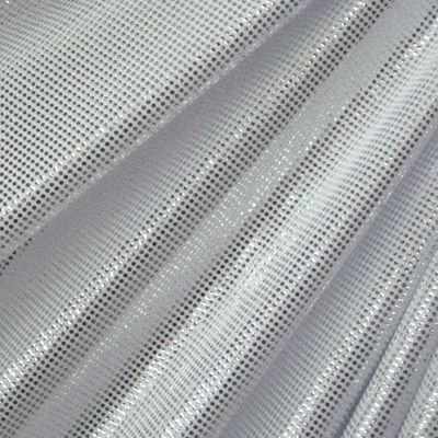 Metallic Laser Foil Dots Spandex Fabric