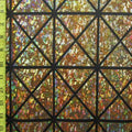 Holographic Square Pattern Spandex Fabric - Shattered Glass Design