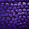 Metallic Lips Print Fabric Collection