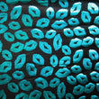 Metallic Lips Print Fabric Collection